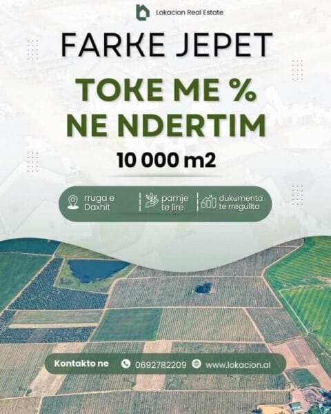 TOKE ME % NE NDERTIM - FARKE Cmimi sipas kerkeses